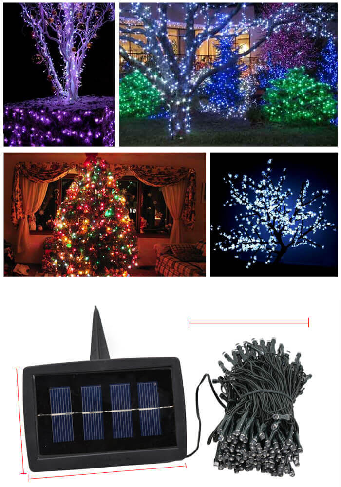 Outdoor Solar Christmas tree Lights
