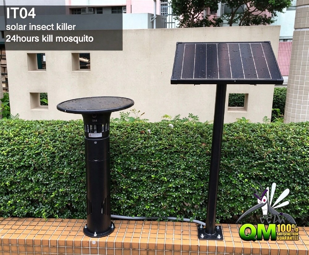 公園戶外園林太陽能滅蚊機安裝